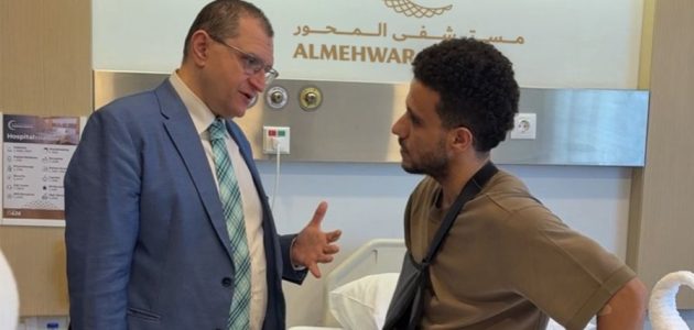 مصطفى فتحي يجري جراحة ناجحة في الترقوة.. صور – يلا لايف